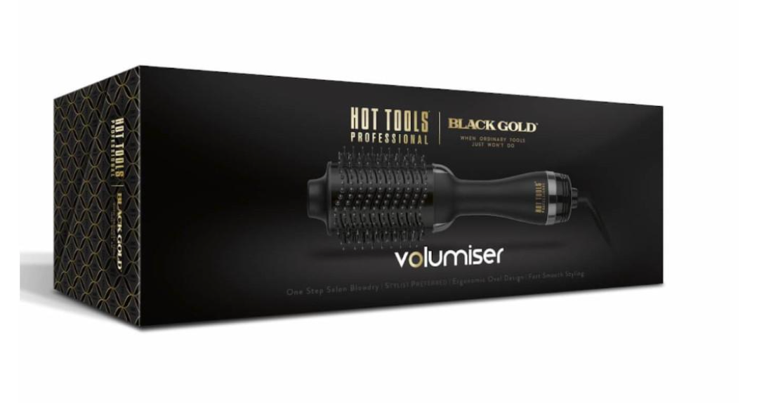 HOT TOOLS BLACK GOLD VOLUMISER 2-IN-1 BRUSH & DRYER